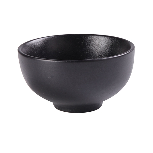 Yanco China NB-804 Noble Black Porcelain 9 oz. 4.5" dia. Soup Bowl - 3 Doz