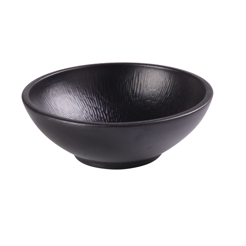 Yanco China NB-808 Noble Black Porcelain 32 oz. 8.25" dia. Noodle Bowl - 1 Doz