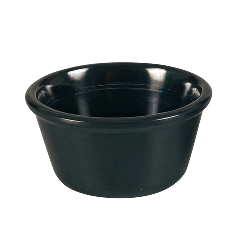 Yanco China NC-537BK Nu-Classic Black Melamine 3 oz. Smooth Ramekin - 6 Doz