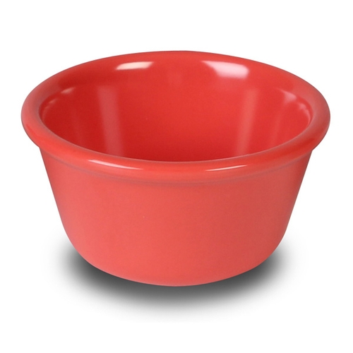 Yanco China NC-538RD Nu-Classic Red Melamine 4 oz. Smooth Ramekin - 6 Doz