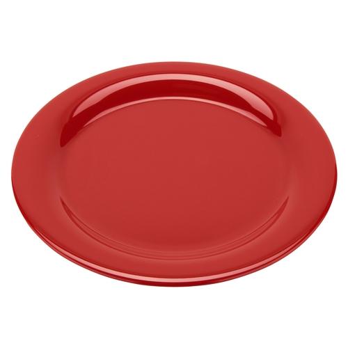 GET NP-10-CR Diamond Cranberry Melamine 10.5" dia. Narrow Rim Plate-1 Doz