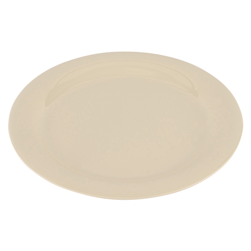 GET NP-10-DI Diamond Ivory Melamine 10.5" dia. Narrow Rim Plate - 1 Doz
