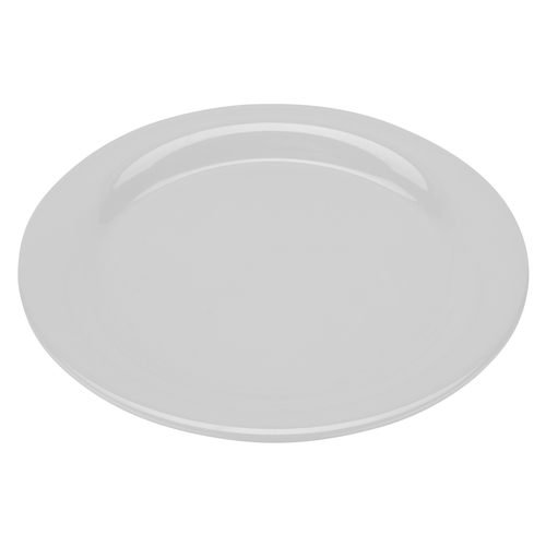 GET NP-10-DW Diamond White Melamine 10.5" dia. Narrow Rim Plate - 1 Doz