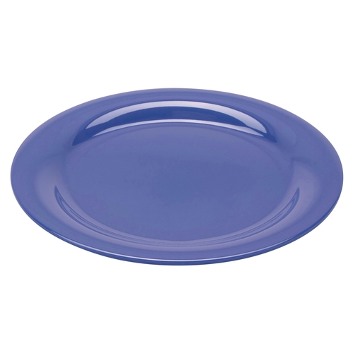 GET NP-10-PB Diamond Peacock Blue Melamine 10.5" dia. Mardi Gras Plate