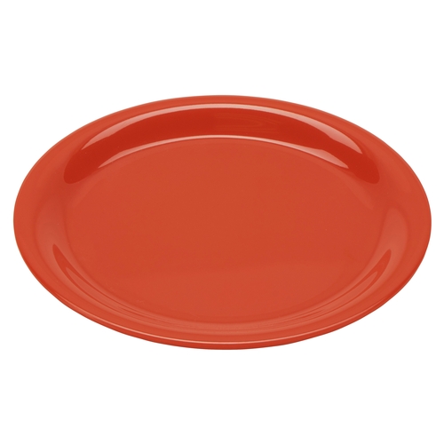 GET NP-6-RO Diamond Rio Orange Melamine 6.5" dia. Narrow Rim Plate-4 Doz