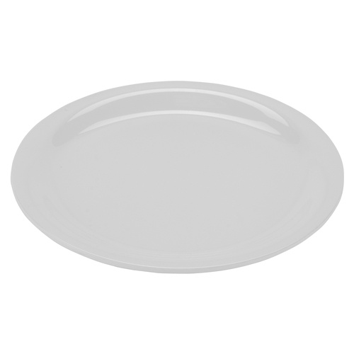 GET NP-7-DW Diamond White Melamine 7.25" dia. Narrow Rim Plate - 4 Doz