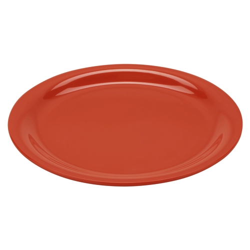 GET NP-9-RO Diamond Rio Orange Melamine 9" dia. Narrow Rim Plate - 2 Doz