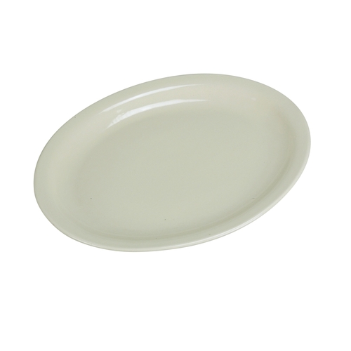 Yanco China NR-19 Normandy American White Ceramic 12.5" x 10.25" Oval Platter