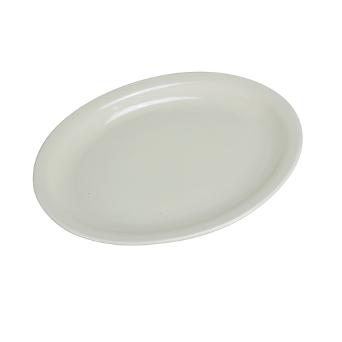 Yanco China NR-41 Normandy American White Ceramic 8.5" x 6.25" Oval Platter 