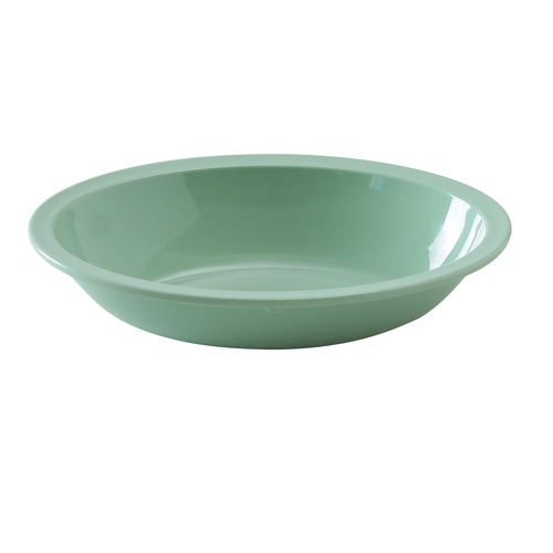 Yanco China NS-036G Nessico Green Melamine 36 oz. 10" x 7.25" Oval Bowl - 2 Doz
