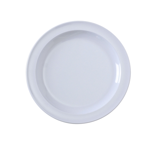 Yanco China NS-105W Nessico White Melamine 5.5" dia. Heavy Weight Plate - 4 Doz