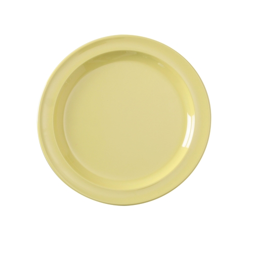Yanco China NS-108Y Nessico Yellow Melamine 8" dia. Heavy Weight Plate - 4 Doz