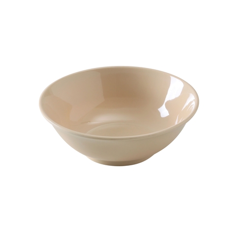Yanco China NS-5070T Nessico Tan Melamine 36 oz. 8" dia. Rimless Bowl - 1 Doz