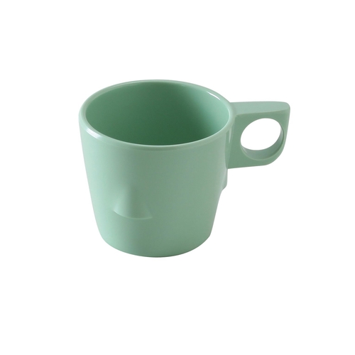 Yanco China NS-9011G Nessico Green Melamine 8 oz. 3" dia. Bulbous Cup - 4 Doz