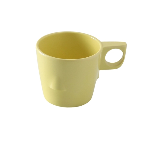 Yanco China NS-9011Y Nessico Yellow Melamine 8 oz. 3" dia. Bulbous Cup - 4 Doz