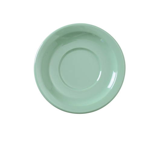 Yanco China NS-9012G Nessico Green Melamine 5.5" dia. Heavy Weight Saucer - 4 Doz