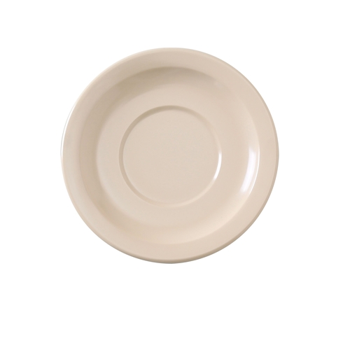 Yanco China NS-9012T Nessico Tan Melamine 5.5" dia. Heavy Weight Saucer - 4 Doz
