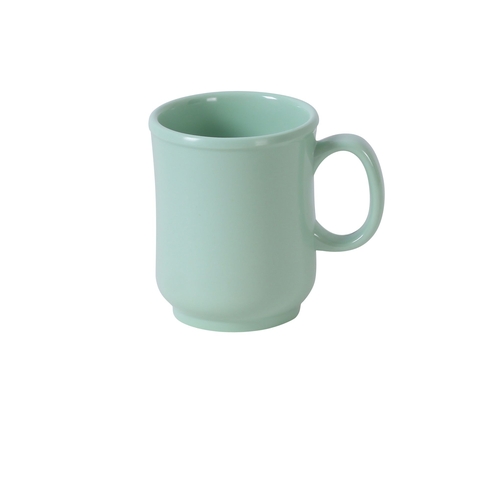 Yanco China NS-901G Nessico Green Melamine 8 oz. 3" dia. Bulbous Mug - 4 Doz
