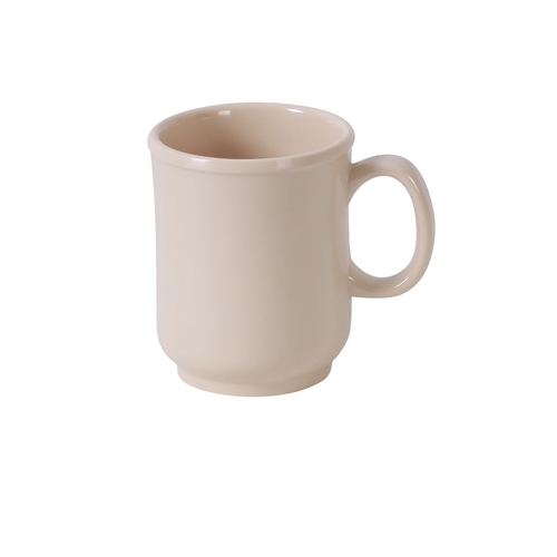 Yanco China NS-901T Nessico Tan Melamine 8 oz. 3" dia. Bulbous Mug - 4 Doz