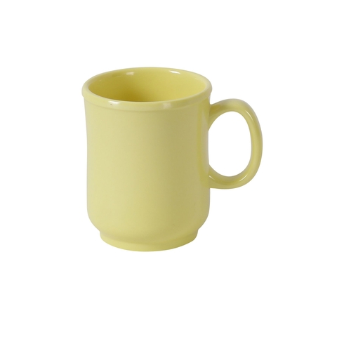 Yanco China NS-901Y Nessico Yellow Melamine 8 oz. 3" dia. Bulbous Mug - 4 Doz