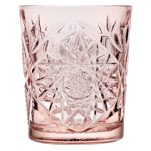 Mikasa Hospitality O-1006373 Icon Coral Pink 12 oz. Double Old Fashioned Glass - 6 Each