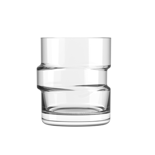 Mikasa Hospitality O-1018980 ONIS The Glitch 12 oz. Double Old Fashioned Glass - 6 Each