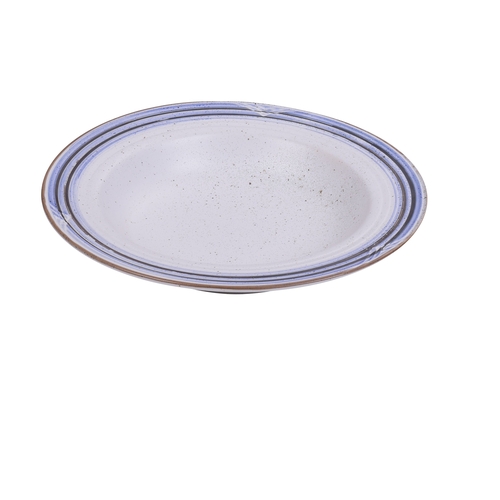 Yanco China OC-711 Ocean White/Blue Porcelain 16 oz. 11" dia. Pasta Bowl- 1 Doz