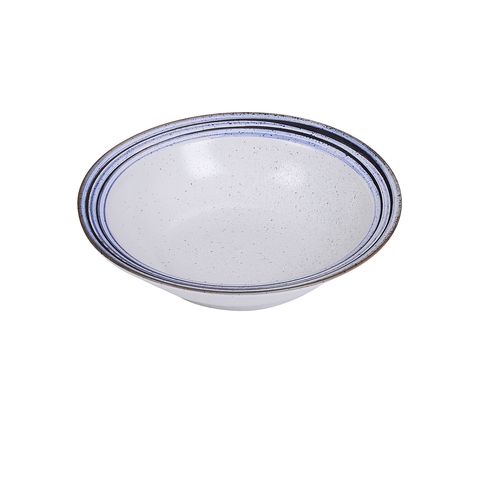 Yanco China OC-7209 Ocean White/Blue Porcelain 24 oz. 9" dia. Rim Bowl - 1 Doz