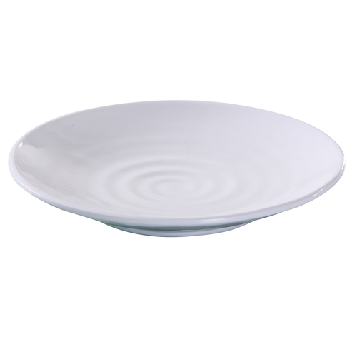 Yanco China OK-1712 Osaka White Melamine 12" dia. Plate - 2 Dozen