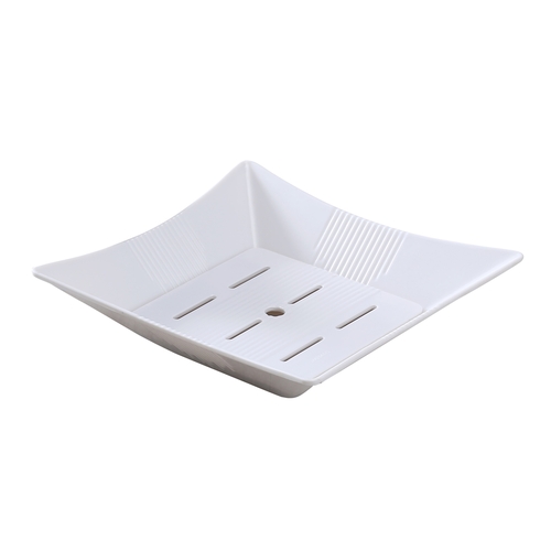 Yanco China OK-2550 Osaka White Melamine 73.5 oz. Rectangular Seafood Bowl- Each