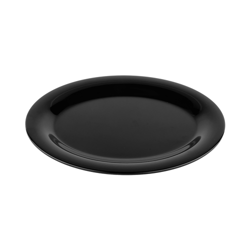 GET OP-950-BK Black Elegance 9.75" x 7.25" Oval Platter - 2 Doz
