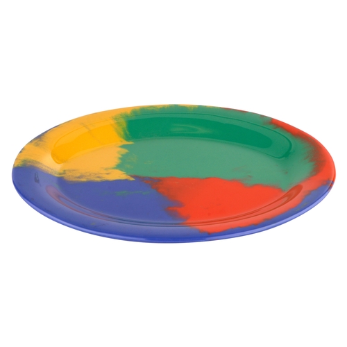 GET OP-950-CE Diamond Celebration Melamine 9.75" x 7.25" Oval Platter