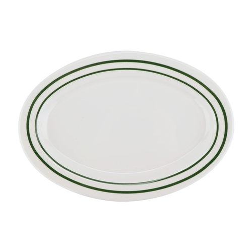 GET OP-950-EM Emerald Melamine 9.75" x 7.25" Oval Platter - 2 Doz