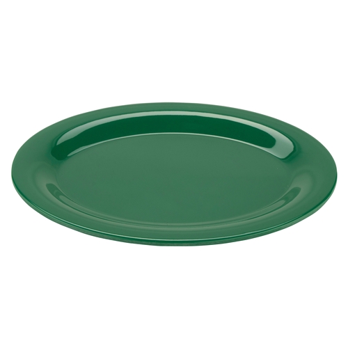 GET OP-950-FG Diamond Forest Green Melamine 9.75" x 7.25" Oval Platter