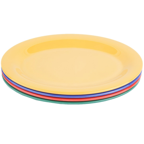 GET OP-950-MIX Diamond Color Mix Melamine 9.75"x7.25" Oval Platter- 2 Dozen