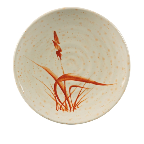 Yanco China OR-1712 Orchis Asian Pattern Melamine 12" dia. Plate - 2 Doz