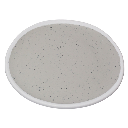 GET P-55-DVG Pottery Market Dove Gray Melamine 5.5" dia. Side Dish- 4 Doz