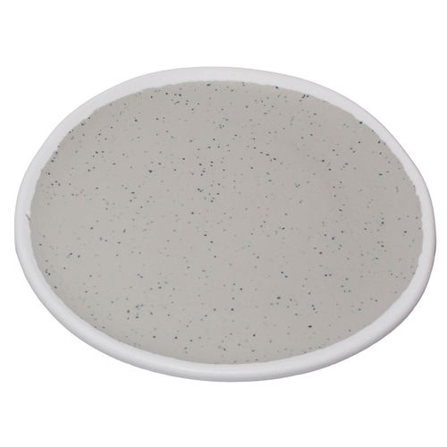 GET P-75-DVG Pottery Market Dove Gray Melamine 7.5" dia. Side Dish- 1 Doz