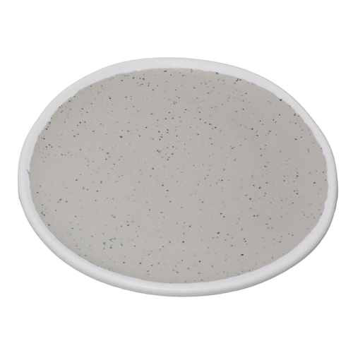 GET P-90-DVG Pottery Market Dove Gray Melamine 9" dia. Dinner Plate-1 Doz