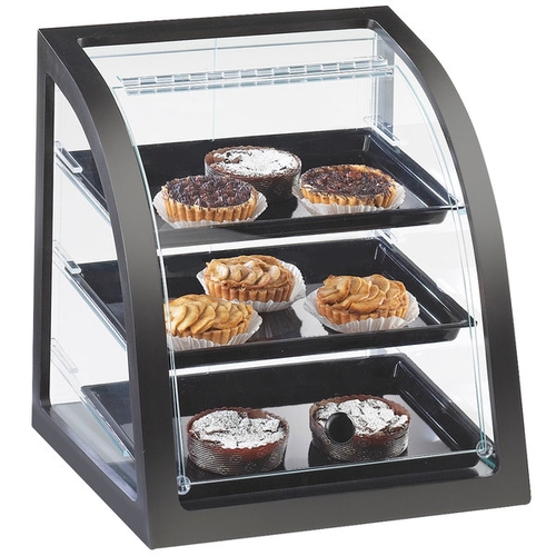 Cal-Mil P255-96S Midnight Bamboo 17" x 17" x 18"H 3-Tier Display Case