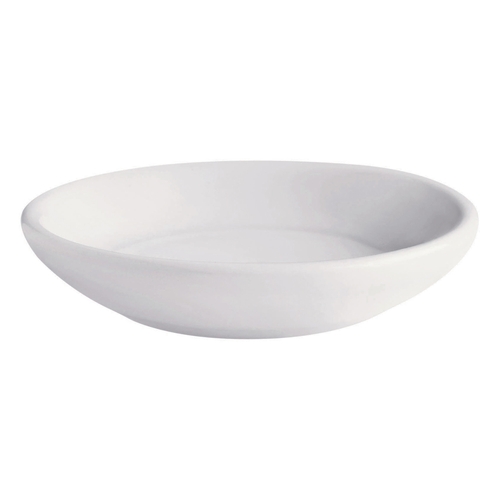 GET PA1101700048 Corona Actualite Bright White Porcelain 3.5" dia. Butter Pad
