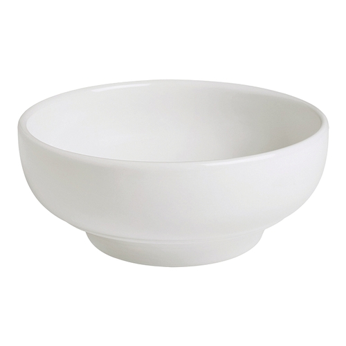 GET PA1101715124 Corona Actualite Bright White Porcelain 12.5 oz. Rice Bowl