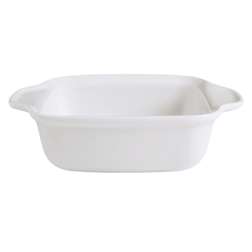 GET PA1101809024 Corona Actualite Bright White Porcelain 21.2oz. Lasagna Dish
