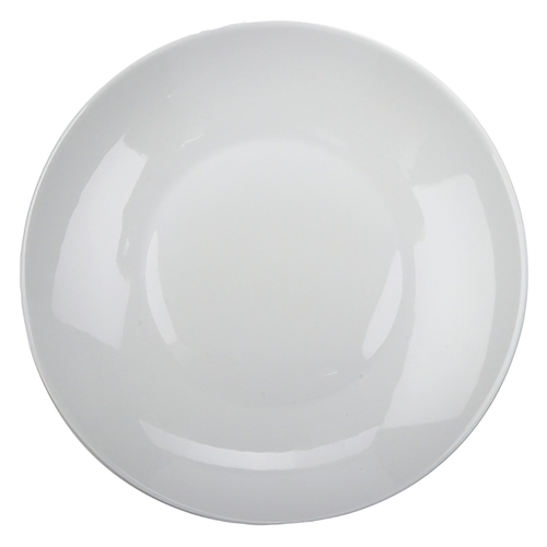 GET PA1101823312 Corona Actualite Bright White Porcelain 11.25" dia. Plate