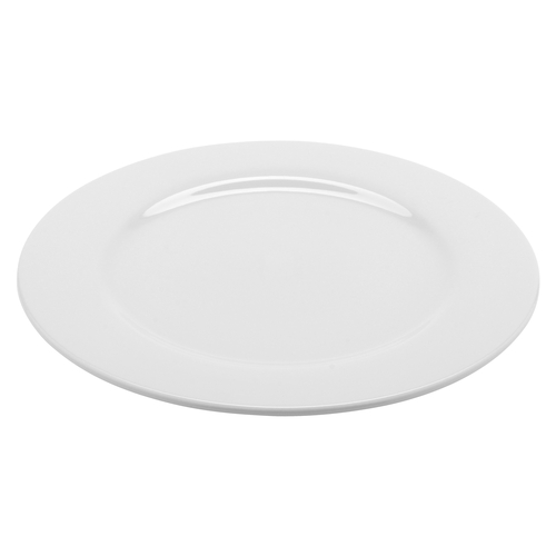 GET PA1101902912 Corona Actualite Bright White Porcelain 12.25" dia. Plate