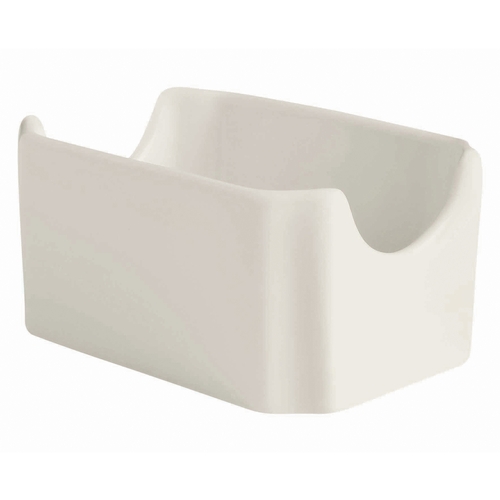 GET PA1101909112 Corona Actualite White Porcelain 4" x 3" Sugar Packet Holder