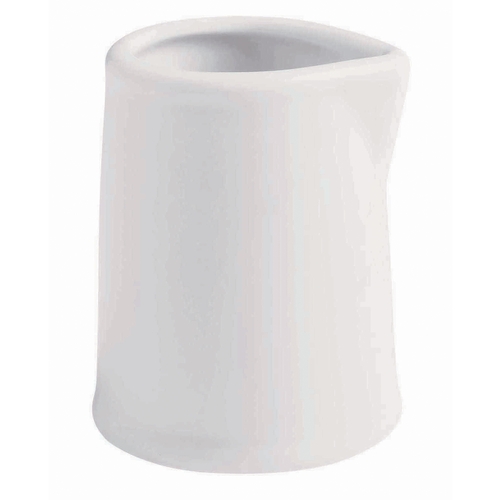 GET PA1101909224 Corona Actualite Bright White Porcelain 3 oz. Creamer- 2 Doz