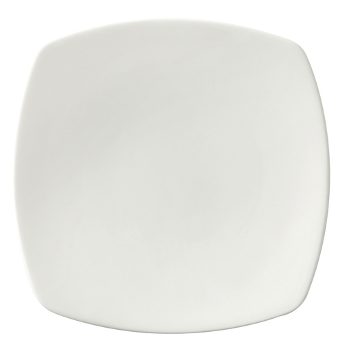 GET PA1101911524 Corona Asia Bright White Porcelain 6.75" Square Bread Plate