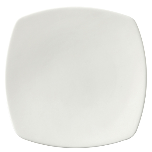 GET PA1101912912 Corona Asia Bright White Porcelain 12.25" Square Plate-1 Doz