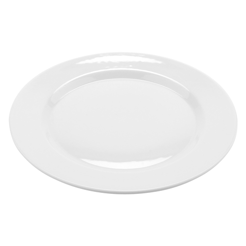 GET PA1101922724 Corona Elegance Bright White Porcelain 11" dia. Plate- 2 Doz